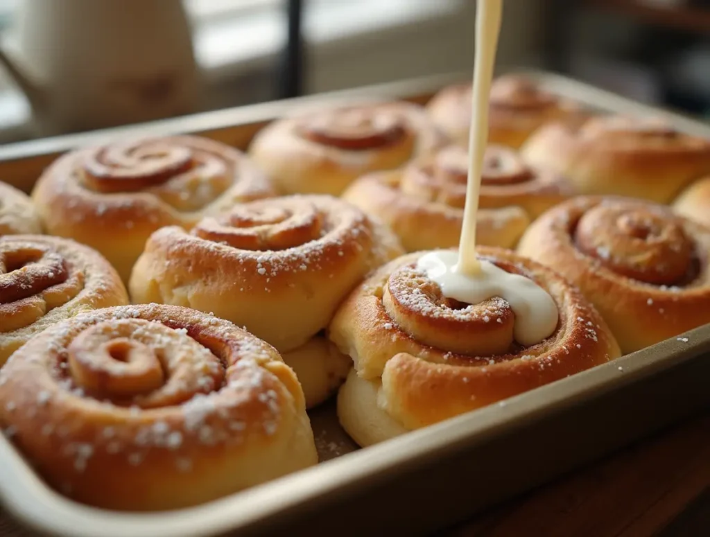 Cinnamon Rolls with Heavy Cream